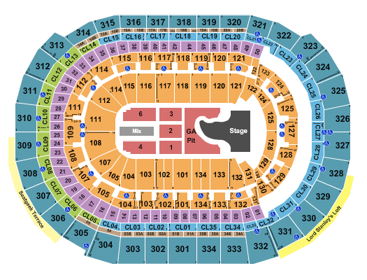 Amerant Bank Arena Megan Moroney Seating Chart